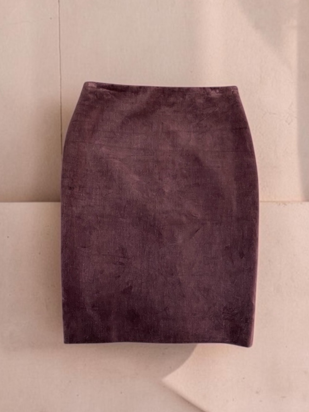 Authentic Hermès Paris Brown Velvet Pencil Skirt – Size 38 FR